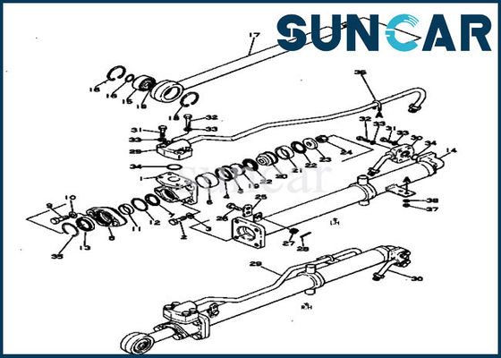 購入 101-870-0510油圧刃のシールの取り替えのキット適合D20A-3小松のDozer online manufacture