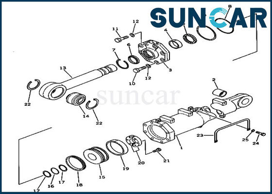 購入 707-98-56610刃の上昇のシールのキット シリンダー修理用キットはD375A-2小松のブルドーザーに合う online manufacture