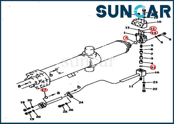 購入 707-98-75420 7079875420のブルドーザーの上昇のシールのキットの小松シリンダー シールの修理用キット online manufacture