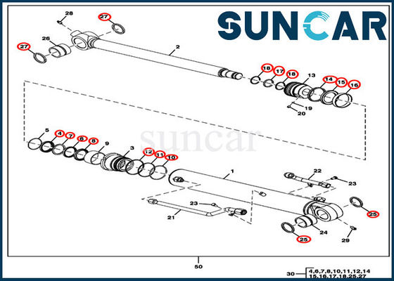 購入 FYD00000087バケツの取り替えシリンダー シールのキットは60D 60G John Deereに合う online manufacture