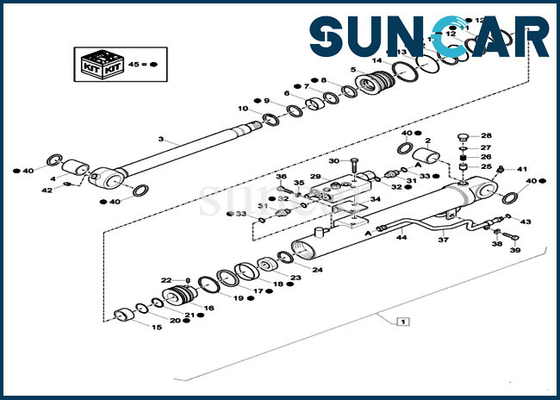 購入 掘削機修理シールのキットXKCD-03427 XKCD03427のディッパー シリンダー取り替えのキットは場合CX26Cに合う online manufacture