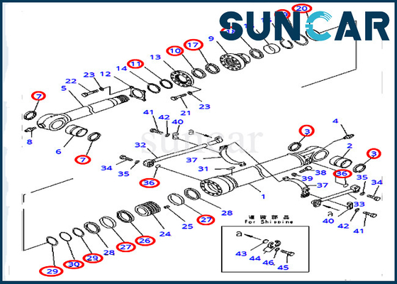 購入 PC400-7 PC400LC-7小松707-99-72290 7079972290台の掘削機修理シールのキットのバケツの水圧シリンダ online manufacture