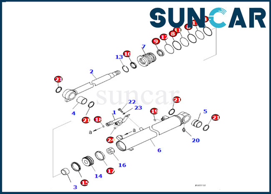 購入 良質ブーム シリンダー シールのキット7219801280 721-98-01280の適合PC55MR-5 PC45MR-5小松 online manufacture