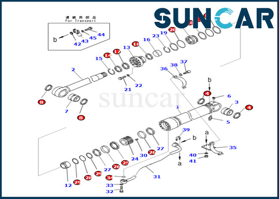 購入 707-99-72061 PC490-10 PC490LC-10小松ブーム シリンダー シーリング キットのための7079972061のブーム シリンダー シールのキット online manufacture