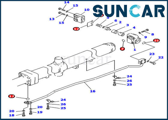 707-99-67430刃の上昇のシーリング キット シリンダー サービス キットはD475A-3 D475A-2小松に合う