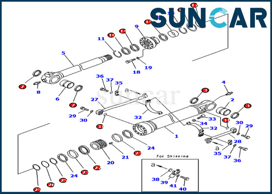 707-99-59760 7079959760 バケットシリンダーシールキット 内部部品 コマツー PC450-8 PC450LC-8 PC490LC-10